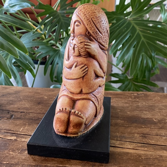 Vintage Adolfo Vigil Artist Mother and Child Sculpture - Picture 6 of 10